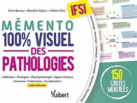 Anne Barrau Le Mémento 100% Visuel Des Pathologies En Ifsi: 150 Fiches Colorées Pour Mémoriser Facilement Les Pathologies Au Programme Des Études (2021)