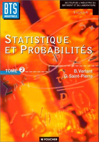 Bernard Verlant Statistique Et Probabilites. Tome 2 (Scolaire)