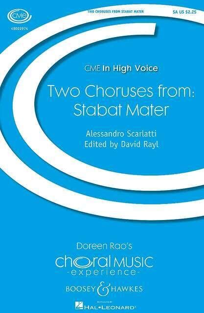 David Rayl Two Choruses From Stabat Mater: Chor (Sa) Und Klavier (Oder 2 Violinen Und Basso Continuo). Chorpartitur. (Choral Music Experience)