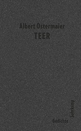 Albert Ostermaier Teer: Gedichte (Suhrkamp Taschenbuch)