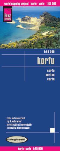 Reise Know-How Verlag Peter Rump Reise Know-How Landkarte Korfu (1:65.000): World mapping project: Alle Ortsnamen Auch In Griechischer Schrift. Höhenlinien Und Höhenschichten-Relief. ... Straßennetz. Ausführlicher Ortsindex