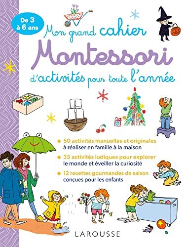 Carine Girac-Marinier Mon Grand Cahier Montessori D'Activités Pour Toute L'Année