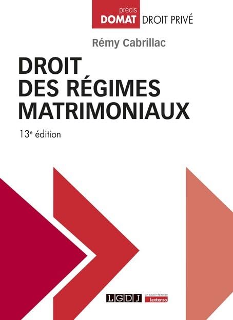 Rémy Cabrillac Droit Des Régimes Matrimoniaux