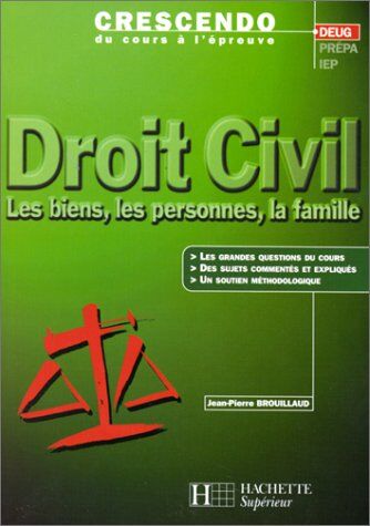 Jean-Pierre Brouillaud Droit Civil. Les Biens, Les Personnes, La Famille (Supérieur)