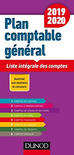 Plan Comptable Général : Liste Intégrale Des Comptes