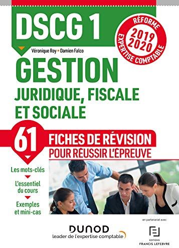 Dscg 1 Gestion Juridique, Fiscale Et Sociale - Fiches De Révision - Réforme 2019-2020: Réforme Expertise Comptable 2019-2020 (2019-2020) (Dscg 1 - Gestion Juridique, Fiscale Et Sociale - Dscg 1 (0))