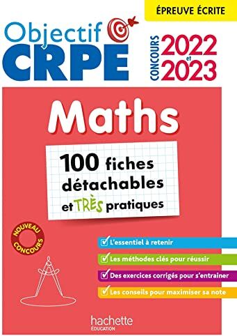 Laure Voirin-Bremont Objectif Crpe 2022 Et 2023 Mes Fiches Détachables - Maths, Épreuve Écrite D'Admissibilité: 100 Fiches Détachables Et Très Pratiques