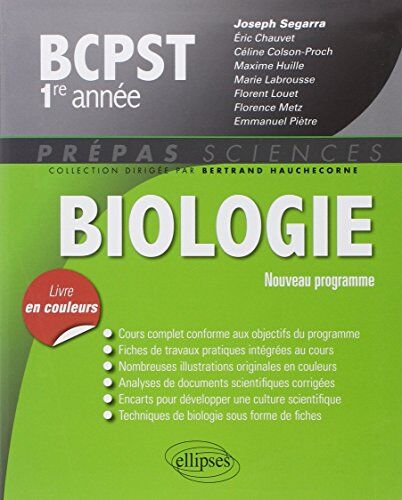 Joseph Segarra Biologie Bcpst 1ère Année Programme 2013 Livre En Couleurs