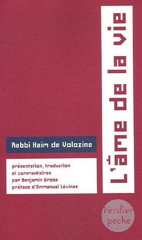 Rabbi Hayyim de Voloszhyn L'Âme De La Vie