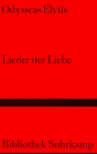 Odysseas Elytis Lieder Der Liebe