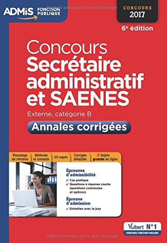 Pascal Eynard Concours Secrétaire Administratif - Catégorie B - Annales Corrigées - Concours 2017