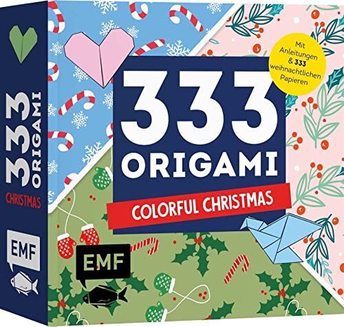 333 Origami ? Colorful Christmas: Mit Anleitungen Und 333 Weihnachtlichen Papieren