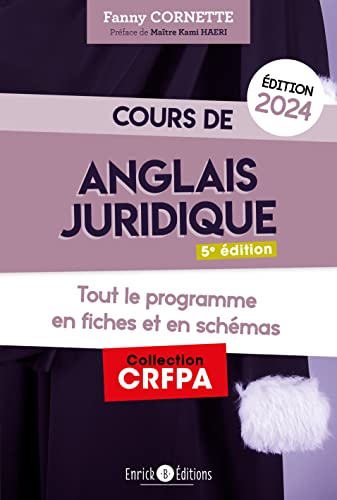 Fanny Cornette Cours D?anglais Juridique 2024: Grammaire Et Introduction Au Droit Du Common Law