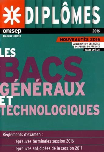 ONISEP Franche-Comté Les Bacs Généraux Et Technologiques: Règlements D'Examen
