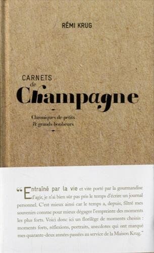 Rémi KRUG Carnets De Champagne De R. Krug