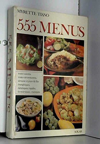 Tiano M 555 Menus (Cuisine Vins)