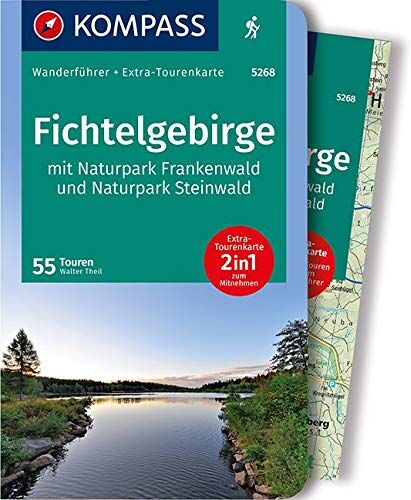 Walter Theil Kompass Wanderführer Fichtelgebirge Mit Naturpark Frankenwald Und Naturpark Steinwald: Wanderführer Mit Extra-Tourenkarte 1:65000, 55touren, Gpx-Daten Zum Download.