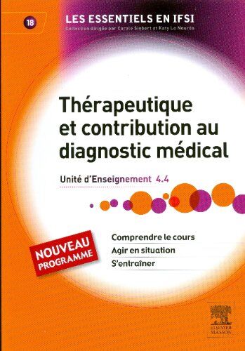 Patricia Debuigny Thérapeutique Et Contribution Au Diagnostic Médical : Unité D'Enseignement 4.4
