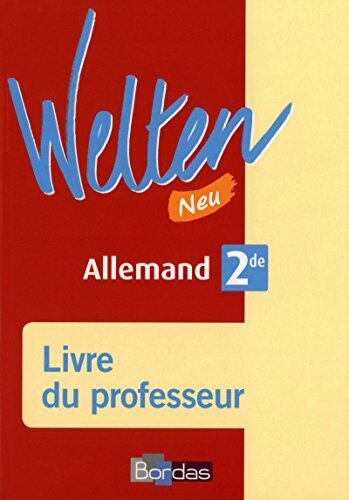 Elisabeth Thomas Allemand 2de Welten Neu : Livre Du Professeur