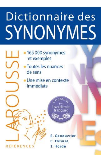 Emile Genouvrier Larousse Dictionnaire Des Synonymes