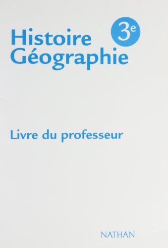 Danielle Champigny Histoire-Géographie 3e Livre Du Professeur