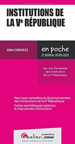 Aline Gonzalez Institutions De La Ve République (2020-2021)