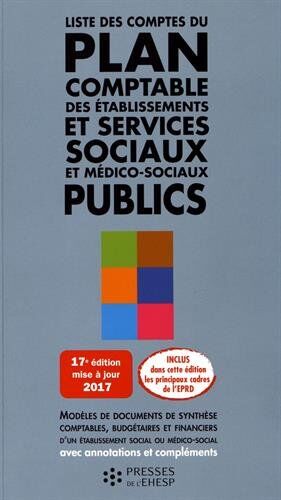 Liste Des Comptes Du Plan Comptable Des Établissements Et Services Sociaux Et Médico-Sociaux Publics