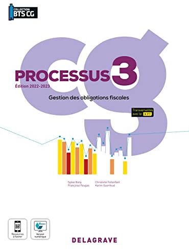 Sylvie Bony Processus 3 - Gestion Des Obligations Fiscales Bts Comptabilité Gestion (Cg) (2022) - Pochette Élève