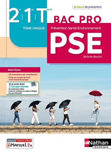 Jérôme Boutin Prévention Santé Environnement 2e/1re/term Bac Pro - Acteurs De Prévention - Livre/licence Élève 202