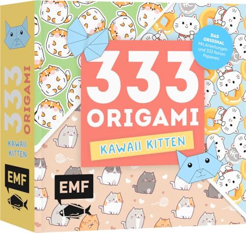 333 Origami ? Kawaii Kitten ? Niedliche Papiere Falten Für Katzen-Fans: Das Original: Mit Anleitungen Und 333 Feinen Papieren: Hochwertiges Origami-Papier Mit Cuten Manga-Motiven