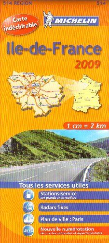 Ile De France 17514 Carte Michelin Kaart 2009 (Kaarten/cartes Michelin)