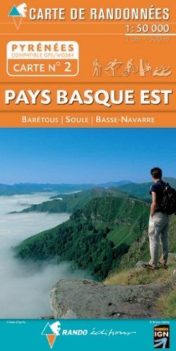 Pyrénées Carte 2 Pays Basque Est 1 : 50 000: Carte De Randonnées