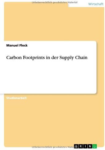 Manuel Fleck Carbon Footprints In Der Supply Chain