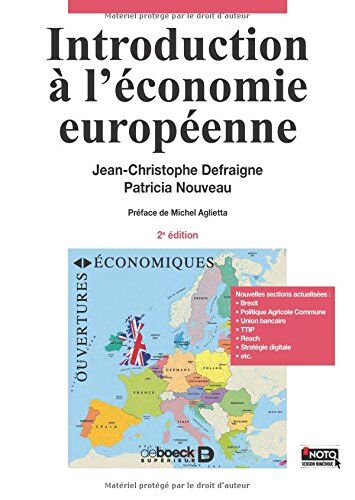 Jean-Christophe Defraigne Introduction À L'Économie Européenne