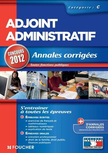 Eva Fontaine Adjoint Administratif : Annales Corrigées