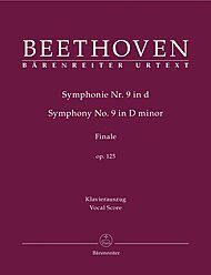 Beethoven, Ludwig Van Symphonie Nr. 9 In D-Moll Op. 125. Klavierauszug Nach Dem Urtext