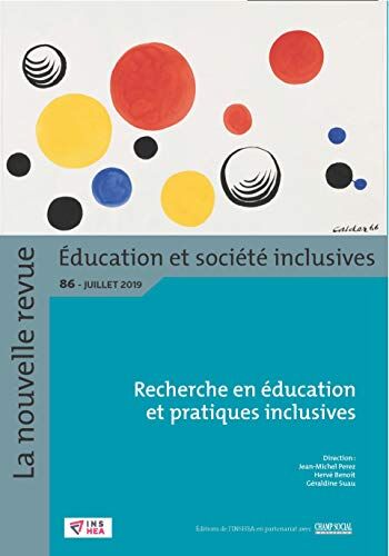 Jean-Michel Perez Revue Nr-Esi N°86. Recherche En Éducation Et Pratiques Inclusives