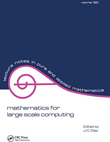 Diaz, J. C. Mathematics For Large Scale Computing (Lecture Notes In Pure & Applied Mathematics, Band 120)