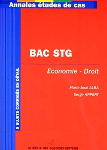 Marie-José Alba Annales Baccalauréat Stg Economie Et Droit