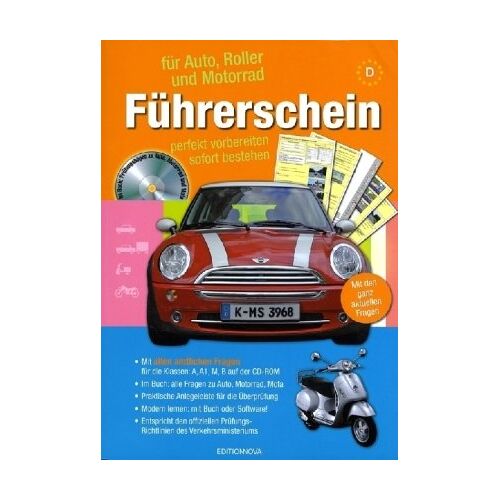 Führerschein Für Auto, Roller Und Motorrad, M. Cd-Rom