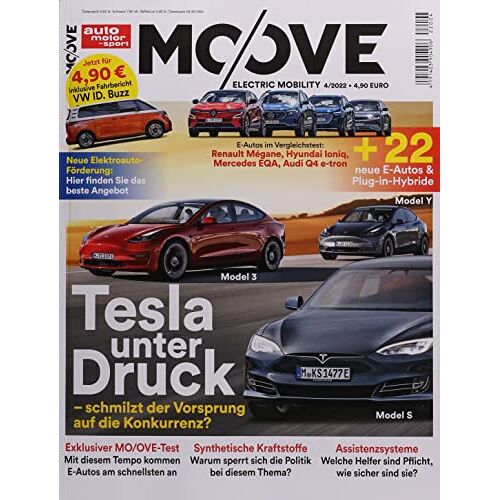 Auto Motor Sport Moove 4/2022 Tesla Unter Druck