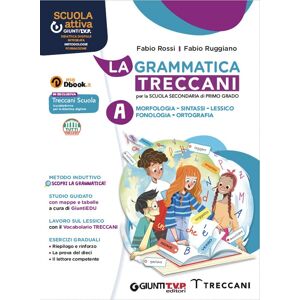 Fabio Rossi La Grammatica Treccani. Per La Scuola Media. Con E-Book. Con Espansione Online. Morfologia (Vol. A) - Publicité Fabio Rossi La Grammatica Treccani. Per La Scuola Media. Con E-Book. Con Espansione Online. Morfologia (Vol. A) - Publicité