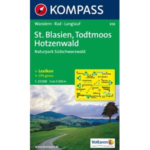 Kompass Karten, Sankt Blasien, Todtmoos: Wandern / Rad (Carte De Randon) - Publicité Kompass Karten, Sankt Blasien, Todtmoos: Wandern / Rad (Carte De Randon) - Publicité