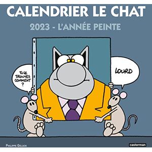 Geluck Calendrier Le Chat 2023 : L'Année Peinte - Publicité Geluck Calendrier Le Chat 2023 : L'Année Peinte - Publicité
