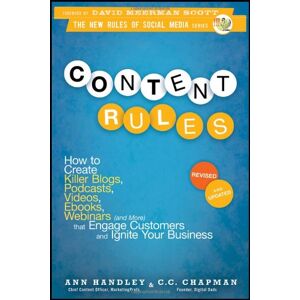 Ann Handley Content Rules: How To Create Killer Blogs, Podcasts, Videos, Ebooks, Webinars (And More) That Engage Customers And Ignite Your Business (New Rules Social Media) - Publicité Ann Handley Content Rules: How To Create Killer Blogs, Podcasts, Videos, Ebooks, Webinars (And More) That Engage Customers And Ignite Your Business (New Rules Social Media) - Publicité