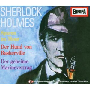 Doyle, Arthur Conan Sherlock Holmes Box 01. 3 Cds: Der Hund Von Baskerville / Spuren Im Moor / Im Dienste Ihrer Majestät - Publicité Doyle, Arthur Conan Sherlock Holmes Box 01. 3 Cds: Der Hund Von Baskerville / Spuren Im Moor / Im Dienste Ihrer Majestät - Publicité