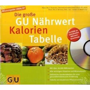 Ibrahim Elmadfa Nährwert-Kalorien-Tabelle Neuausgabe 2006/07 (Mit Cd), Die Große Gu (Gu Tabellen) - Publicité Ibrahim Elmadfa Nährwert-Kalorien-Tabelle Neuausgabe 2006/07 (Mit Cd), Die Große Gu (Gu Tabellen) - Publicité