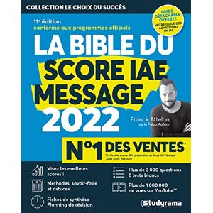 Franck Attelan La Bible Du Score Iae Message : 2022 - Publicité Franck Attelan La Bible Du Score Iae Message : 2022 - Publicité