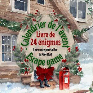 Calendrier De L'Avent : Aide Au Père Noël - 24 Énigmes Pour Une Grande Aventure De Noël: Escape Game De L'Avent - Publicité Calendrier De L'Avent : Aide Au Père Noël - 24 Énigmes Pour Une Grande Aventure De Noël: Escape Game De L'Avent - Publicité