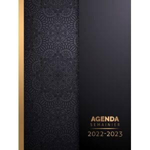 Mino Edition Agenda Semainier 2022 2023: A4 Grand Format - Couverture Rigide Planificateur Hebdomadaire 1 Semaine Sur 2 Pages Avec Heure (Juin 2022 À Décembre 2023) Français Motif Mandala Noire Doré - Publicité Mino Edition Agenda Semainier 2022 2023: A4 Grand Format - Couverture Rigide Planificateur Hebdomadaire 1 Semaine Sur 2 Pages Avec Heure (Juin 2022 À Décembre 2023) Français Motif Mandala Noire Doré - Publicité